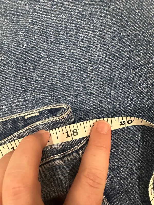 Flamingals Flamingo Wide Leg Carpenter Jeans Denim Blue Plus Size 2XL - Image 5