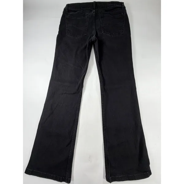 Wrangler Womens Bootcut Jeans Black Denim Mid Rise 5 Pocket Size 25x26 - Image 2