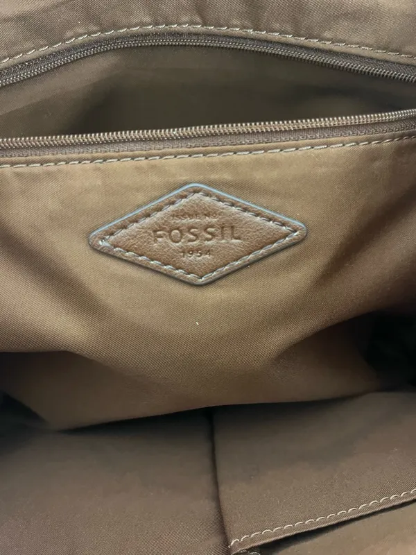 FOSSIL Jenna Floral Double Shoulder Straps Canvas Tote Bag - Image 7