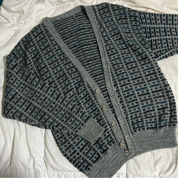 Vintage Wool-Blend Cardigan - Image 3