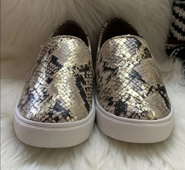 steve madden• safary python snakeskin metallic sneakers - Image 85