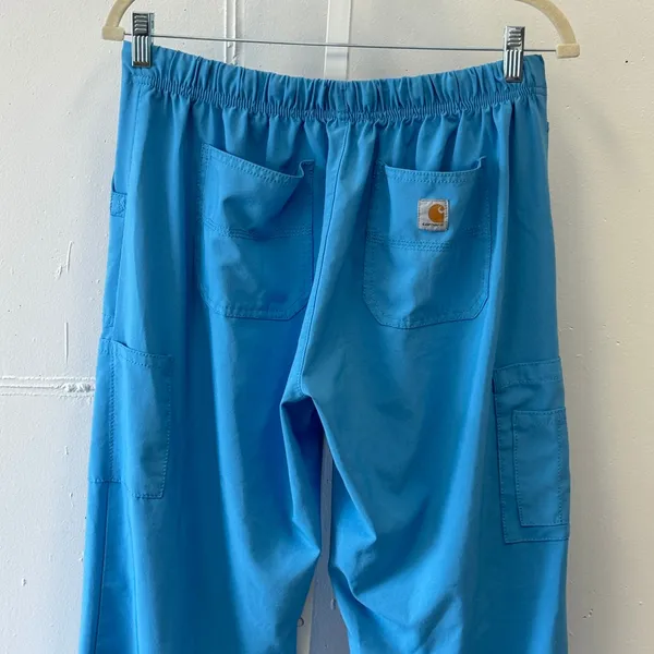 Carhartt Petite Force Modern Fit Straight Leg Scrub Pants‎ Royal Blue Medium - Image 5