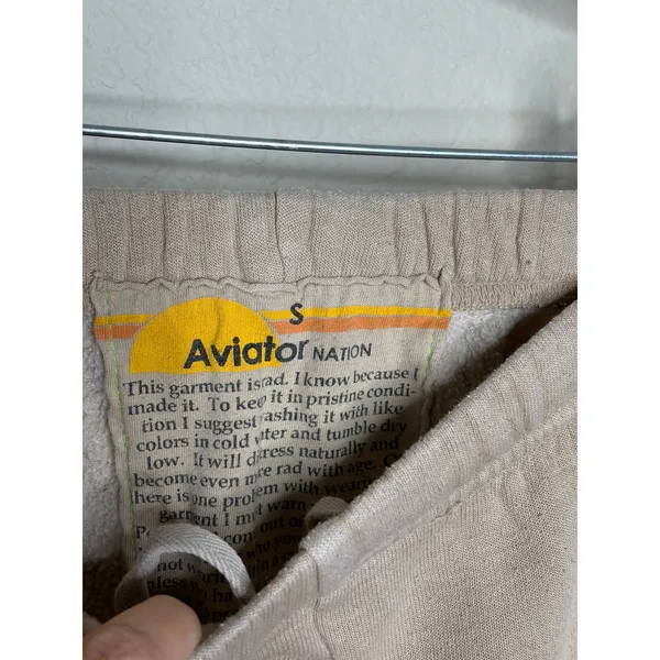 Aviator Nation Rainbow Stripe Sweatpants Size S Flawed - Image 6