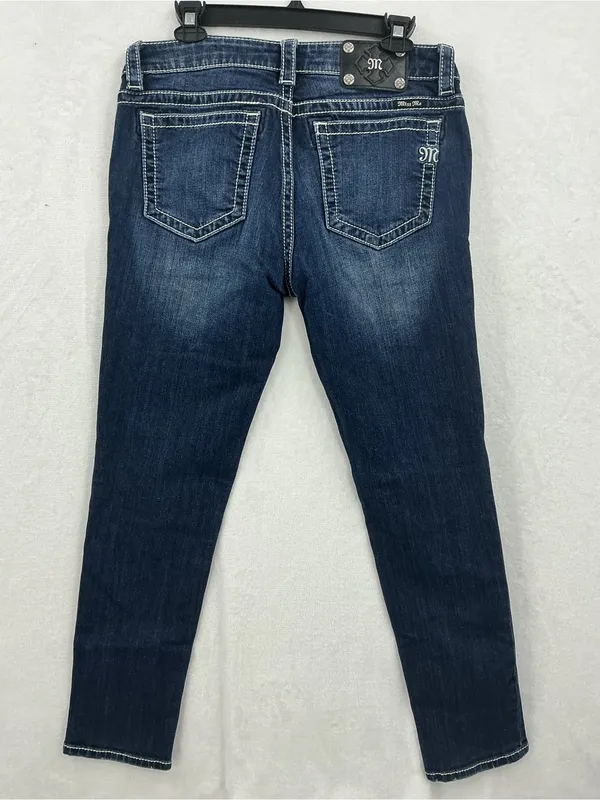 Miss Me Mid-Rise Skinny Jeans in Indigo Wash 848 - Image 7