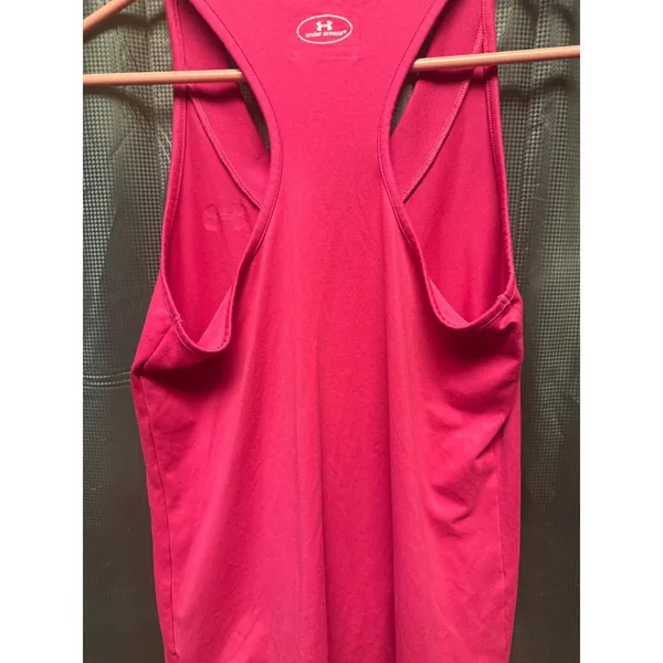 Under Armour Heat Gear Pink Razor Back Workout Tank Size Small - Image 7