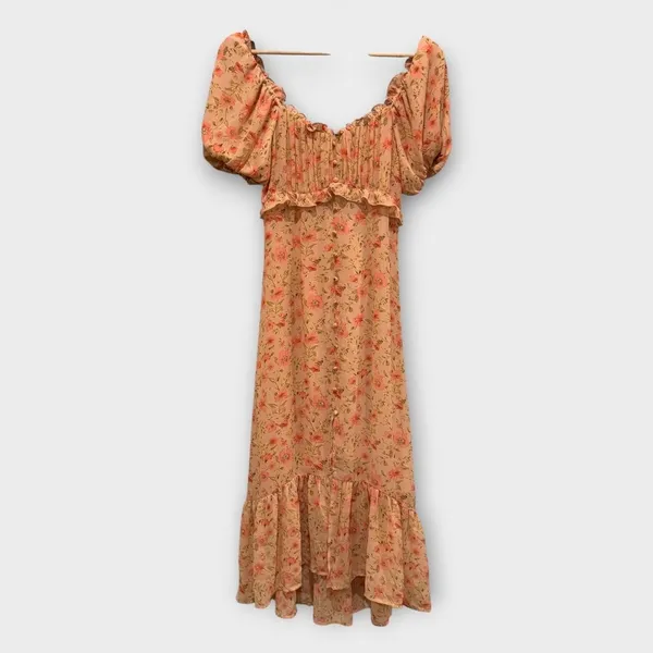 NWT Astr the Label Baloon Sleeve Midi Dress Size XS - Image 3