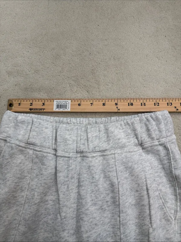 Abercrombie Soft A&F Light Grey Pull On Lounge Jogger Sweatpants Size Small - Image 6