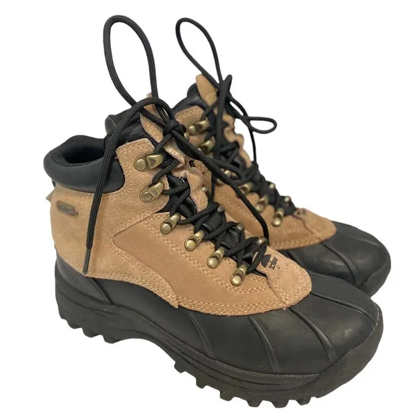 Totes‎ Liby High Top Lace Winter Boots Sz 8 Tan - Image 3