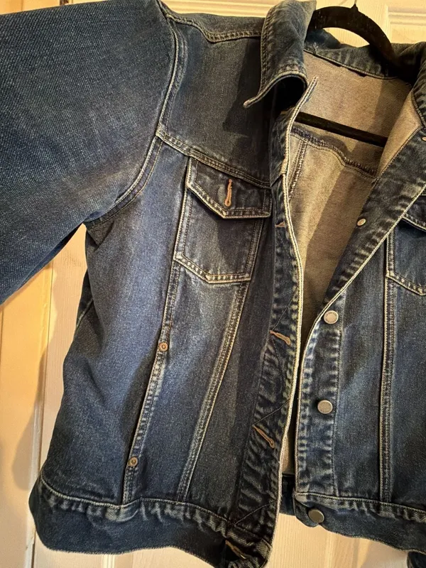 New York & Company Women's Classic Button-Front Denim Jean Jacket - Image 3