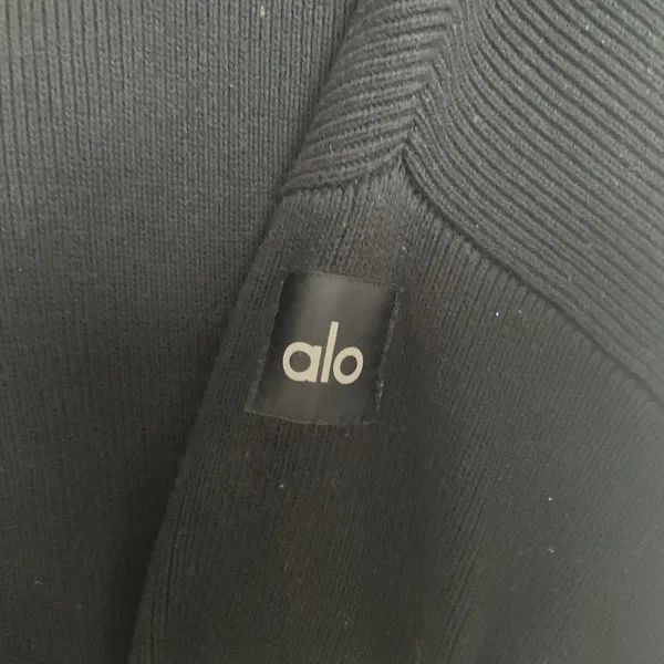Alo Yoga Scholar Hooded Sweater Black M - Image 4