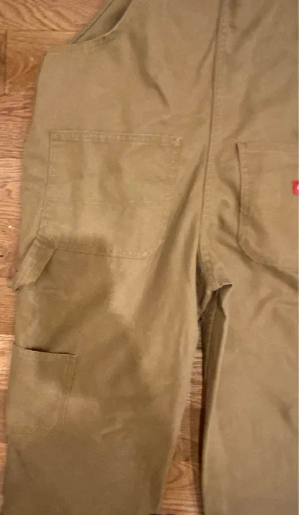 Dickies NWT Relaxed Fit Bib heritage Overalls - Rinsed Brown Duck size XS - Image 13