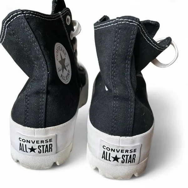 Converse Chuck Taylor All Star Hi Lugged – W 10, Black/White, Lightly Worn - Image 5