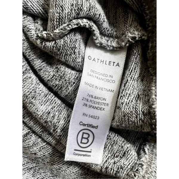Athleta Gray Sweatshirt Top Size S - Image 6