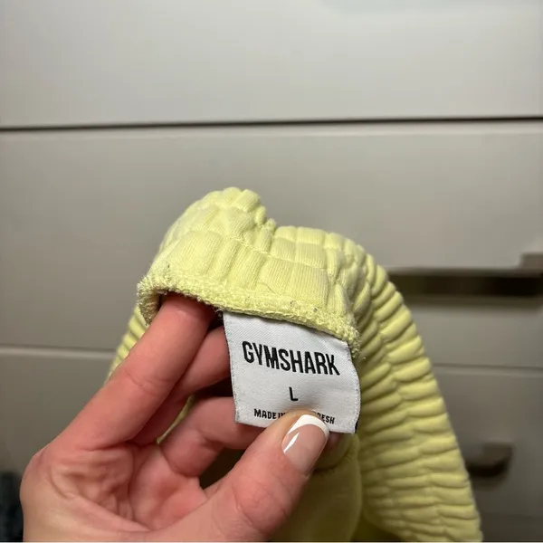 Gymshark Training Sweat Shorts Yellow - Image 7