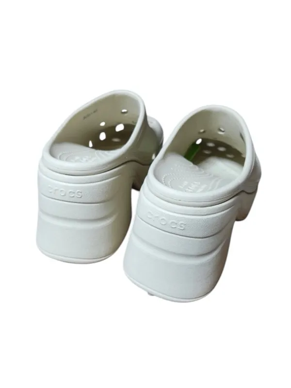 New Crocs Siren Platform Heeled Clogs Bone Ivory Brat Y2K cottagecore Grandma - Image 7