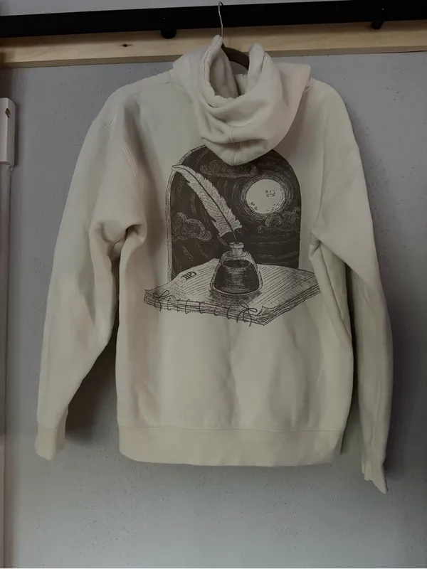 Taylor Swift TTPD The Manuscript Edition Cream Hoodie - Size M - Image 3