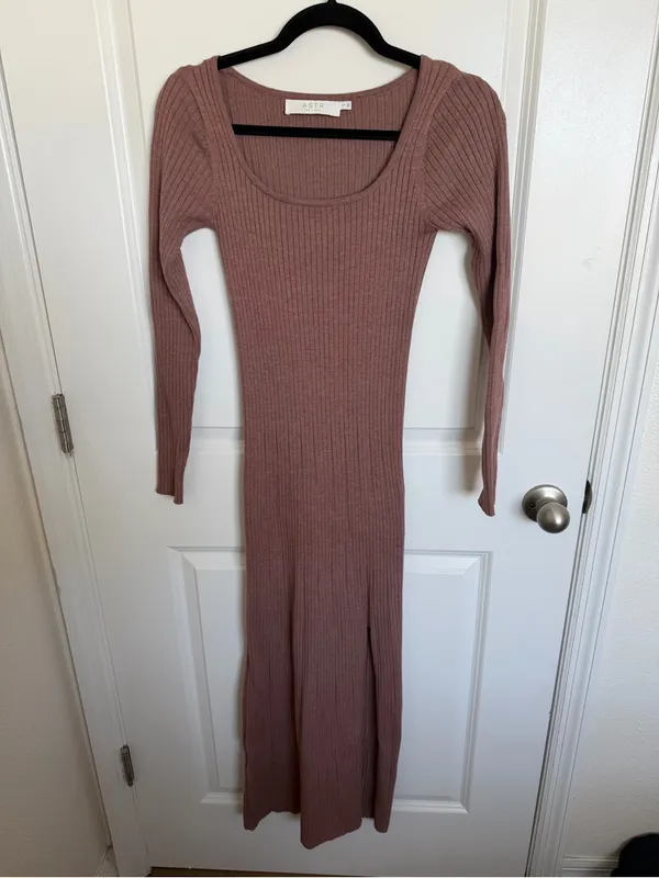 ASTR The Label Ribbed Maxi Sweater Dress Small - Image 2