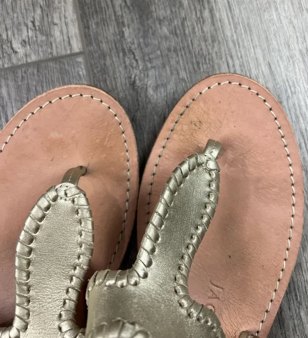 Jack Rogers Gold Sandals - Image 7