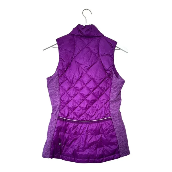 Lululemon Athletica Purple Down For A Run Vest Size 6 - Image 5