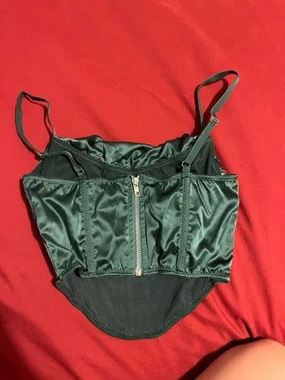 Urban Outfitters Satin Top Crop - Image 2
