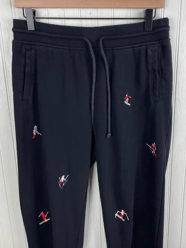 Lou & Grey Women's Ski Cozy Cotton Terry Sweatpants Size Small Loungewear Winter - Image 3