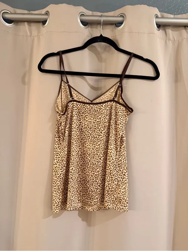 Jones New York Brown Leopard Print Tank Top - Image 4