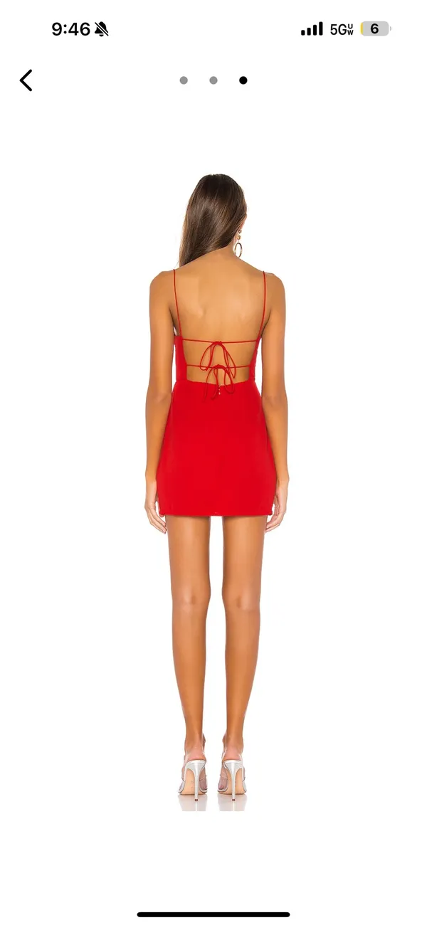 Revolve Dixie Superdown Backless Dress Red - Image 2