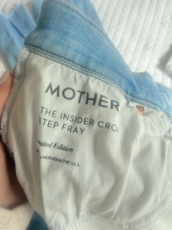 Insider MOTHER Denim Crop Step Fray limited edition - Image 4