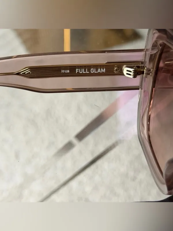 Quay Australia Translucent Full Glam Oversized Square Sunglasses Brown Lense - Image 4