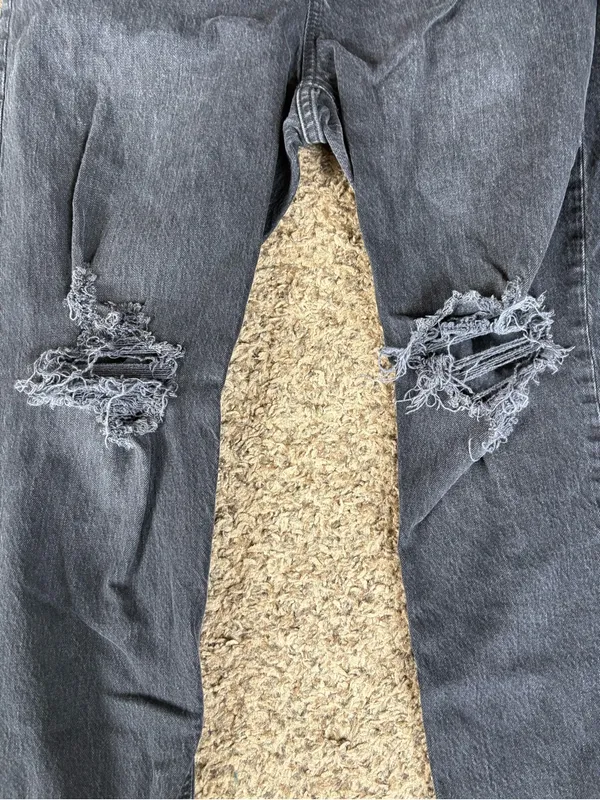 GAP Cheeky Straight High Rise Jeans Distressed size 14 - Image 2