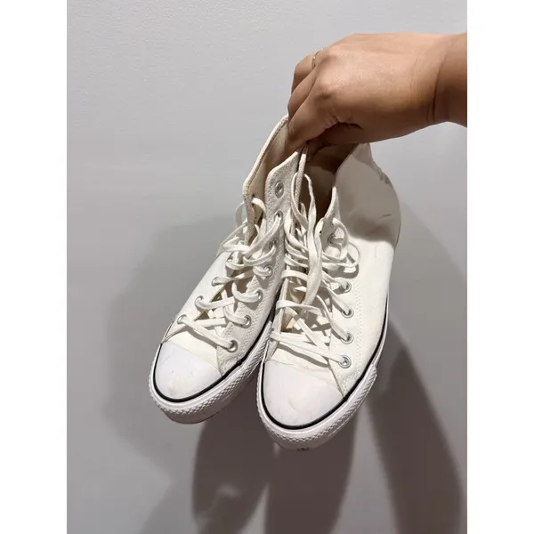 Converse Chuck Taylor All Star Lift‎ Platform High Top Women's 9 - White/Black Q - Image 2