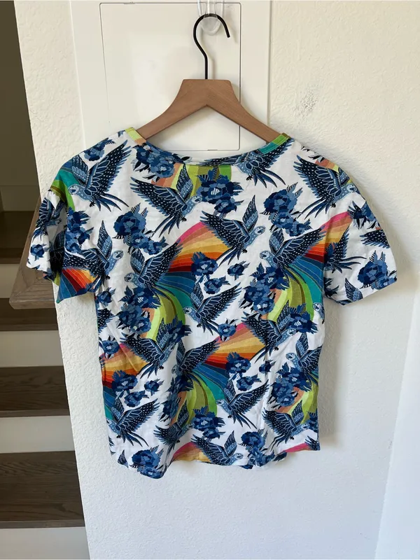 Anthropologie Farm Rio Aves Graphic Tee Short Sleeve T-Shirt - Image 5