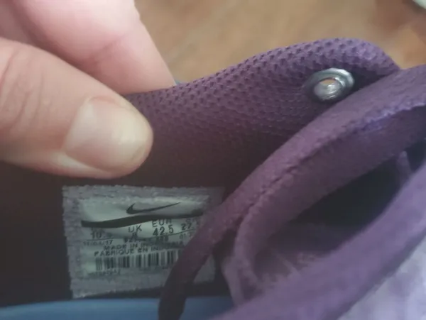 Nike Purple Low-Top Canvas Sneakers Size 10.5 Womens - Image 2