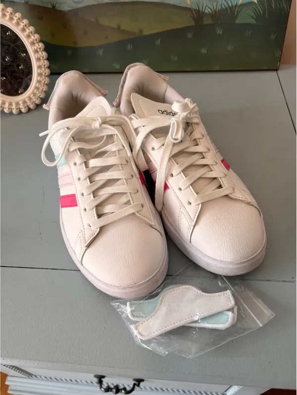 Adidas Grand Court 2.0 Pastel Stripes Sneakers - Image 8