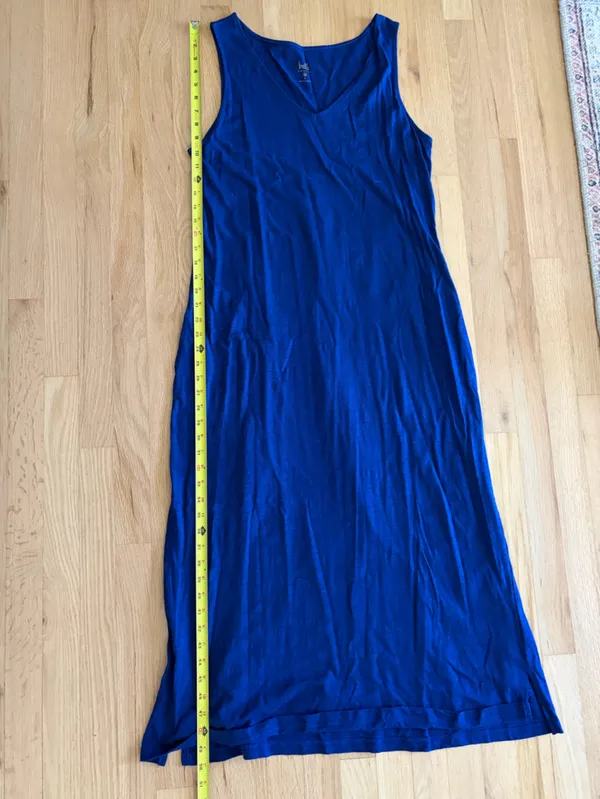 Belle by Kim Gravel v neck Tank Maxi Dress medium cotton modal - Image 4
