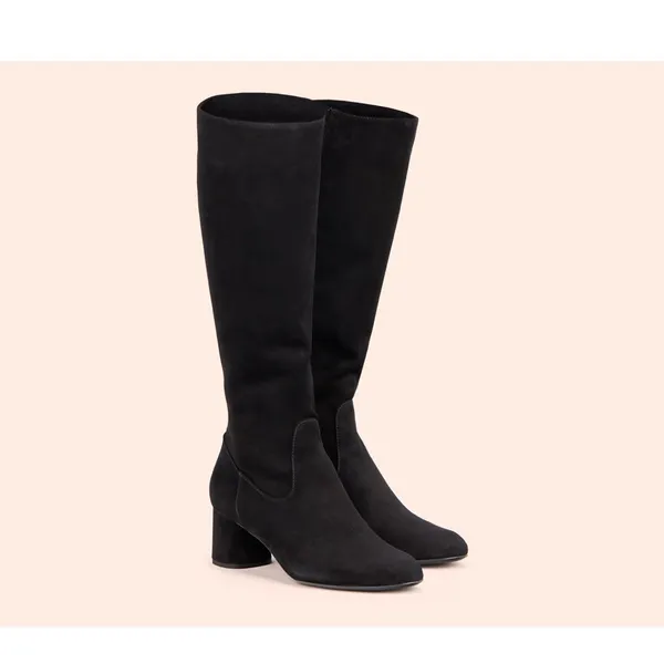AGL black Loretta velour suede boots size 38 7 - Image 2