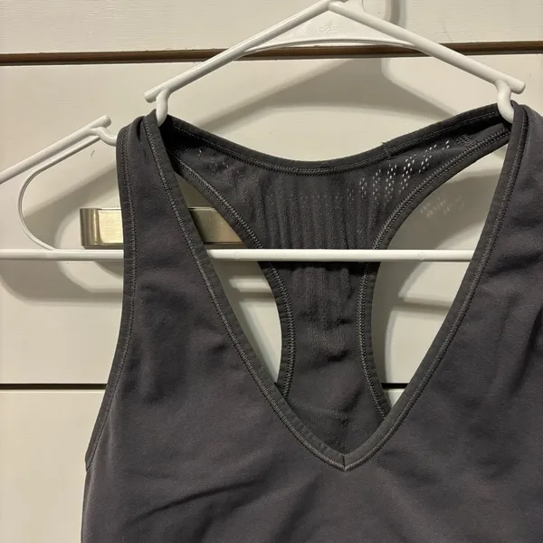 Lululemon Reveal Bra Mesh Stripes Grey - Image 5