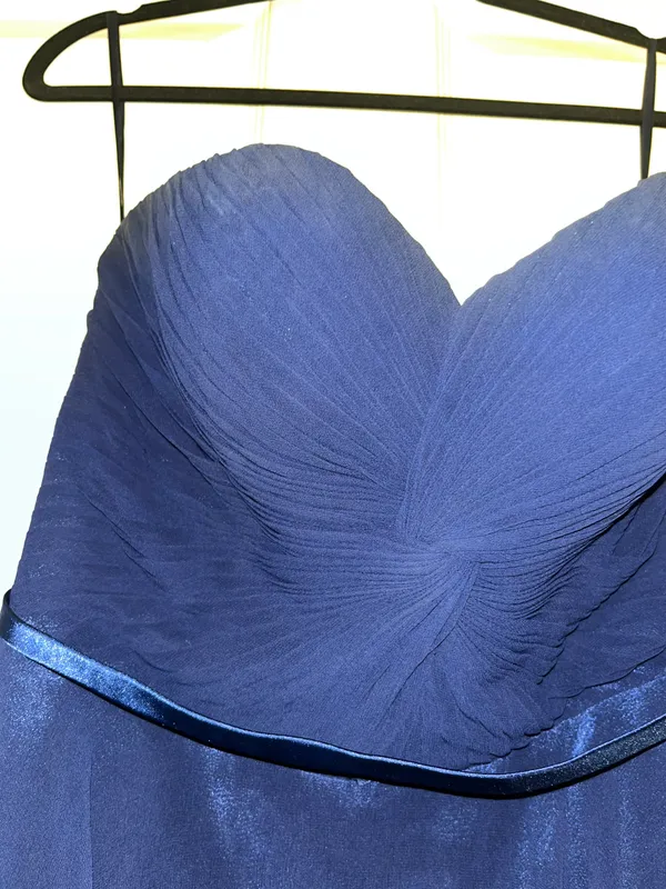 Strapless Royal Blue Dress Size 6 - Image 4