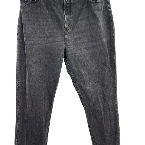 Abercrombie Curve Love Jeans Ultra High Rise 90s‎ Straight Black Size 34 18R - Image 6
