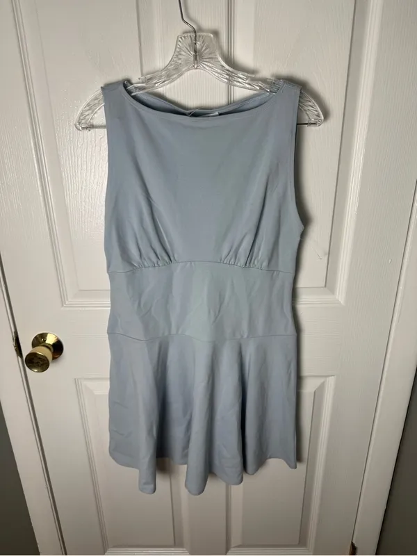 Reformation Mayve Knit Dress in Mineral Blue L - Image 2