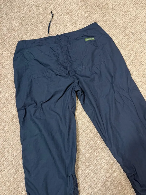 Y2K Abercrombie & Fitch Navy Drawstring Cargo Capris size 0 - Image 5