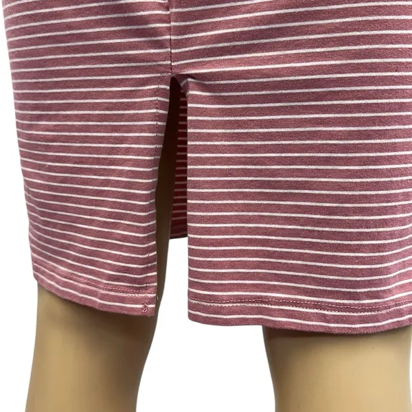 Hearts and Hips Pink White Striped Sleeveless Midi Tank Dress Juniors Large - Image 7