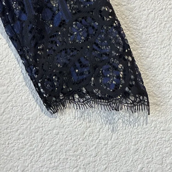 For Love & Lemons Lyla Mini Cocktail Dress Black & Blue Lace Women’s Size XS - Image 4