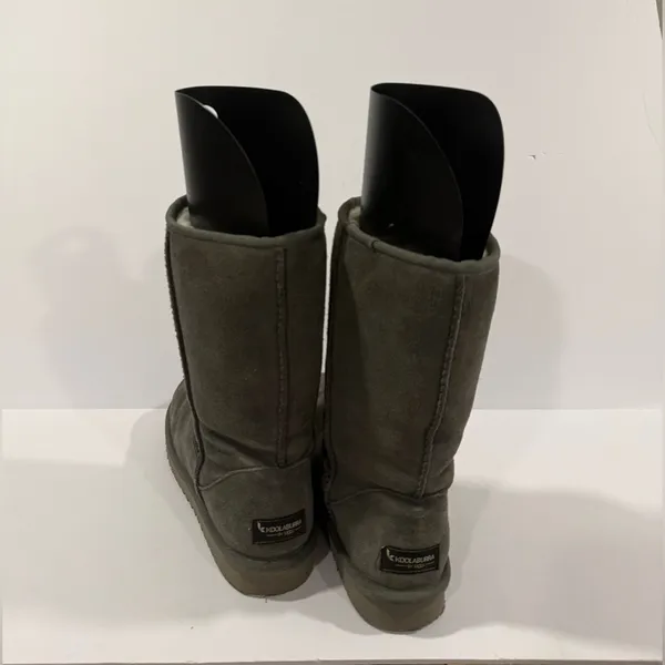 Koolaburra by UGG Tall Gray Shearling Boots Women’s 7 Classic Cozy Winter - Image 6