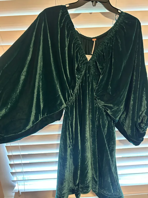 Free People Portia Velvet Mini Dress - Image 3