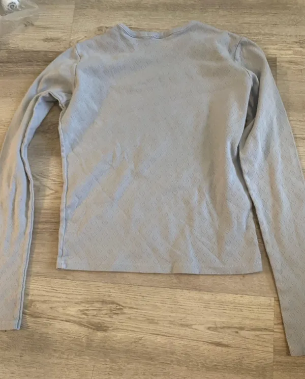 heart pointelle leah long sleeve top - Image 3