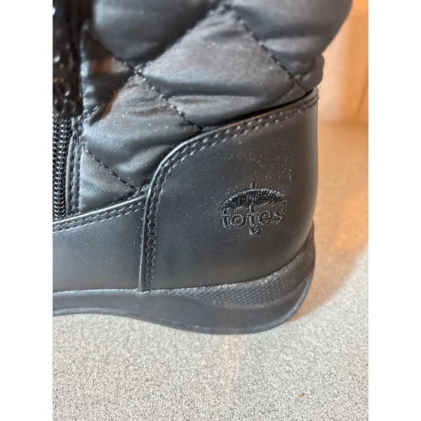 Totes Rain Boots NWOT Size 6 Black Waterproof‎ - Image 2