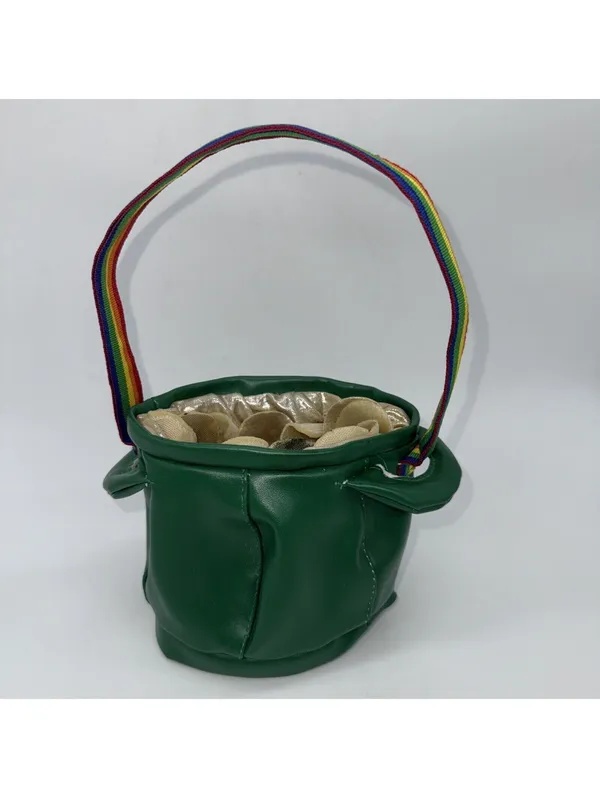 Pot Of Gold St. Patricks Day Mini Handbag Rainbow Bag Leprechaun Costume Handbag - Image 8