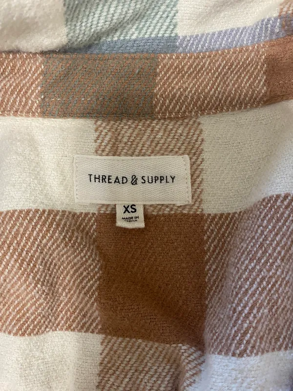 Thread and Supply Flannel Plaid Top - Image 3