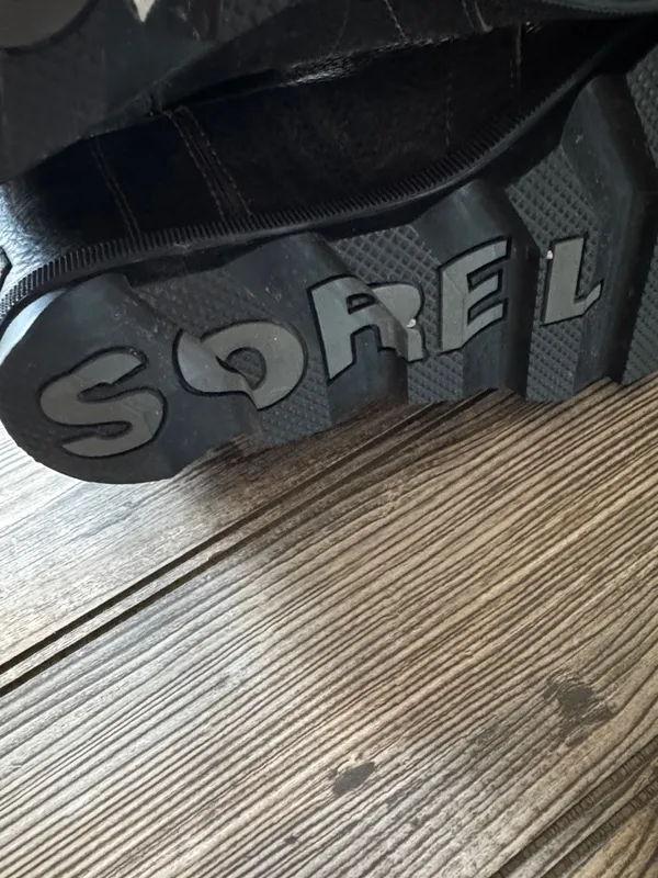 Sorel Gray boots Leather Lace Up wedge 8.5 - Image 4
